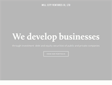 Tablet Screenshot of millcityventures3.com